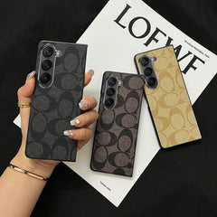 Retro Pattern Leather Fold Case
