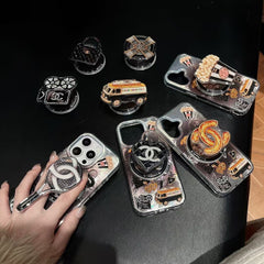 Fashion Cool Black Magnetic Stand Case