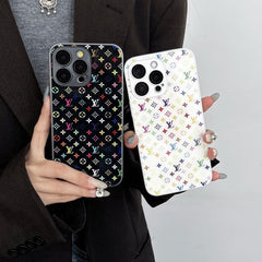 Colorful Embossed Tempered Glass Case