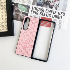 Leather Embossed Fold Case