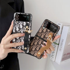 Trendy Leather Wristband Flip Case