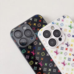 Colorful Embossed Tempered Glass Case