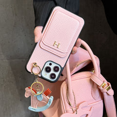 Cute Trojan Horse Pendant Card Holder Case