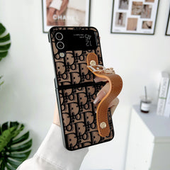 Trendy Leather Wristband Flip Case