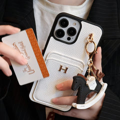 Cute Trojan Horse Pendant Card Holder Case