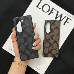 Retro Pattern Leather Fold Case