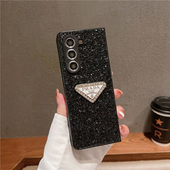 Glitter Triangle Logo Fold Case
