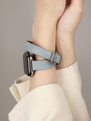 Rose Double Tour Italian Leather Strap