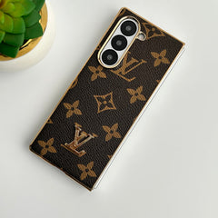 Electroplating Embossed Leather Fold Case