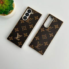 Electroplating Embossed Leather Fold Case