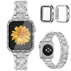 Jueves  Compatible for Apple Watch Band with Screen Protector Case