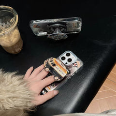 Fashion Cool Black Magnetic Stand Case