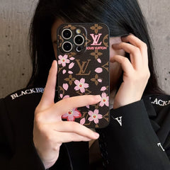 Cherry Blossom Pattern Leather Case