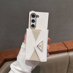 Color matching leather card holder Fold Case