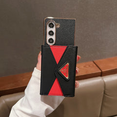 Color matching leather card holder Fold Case